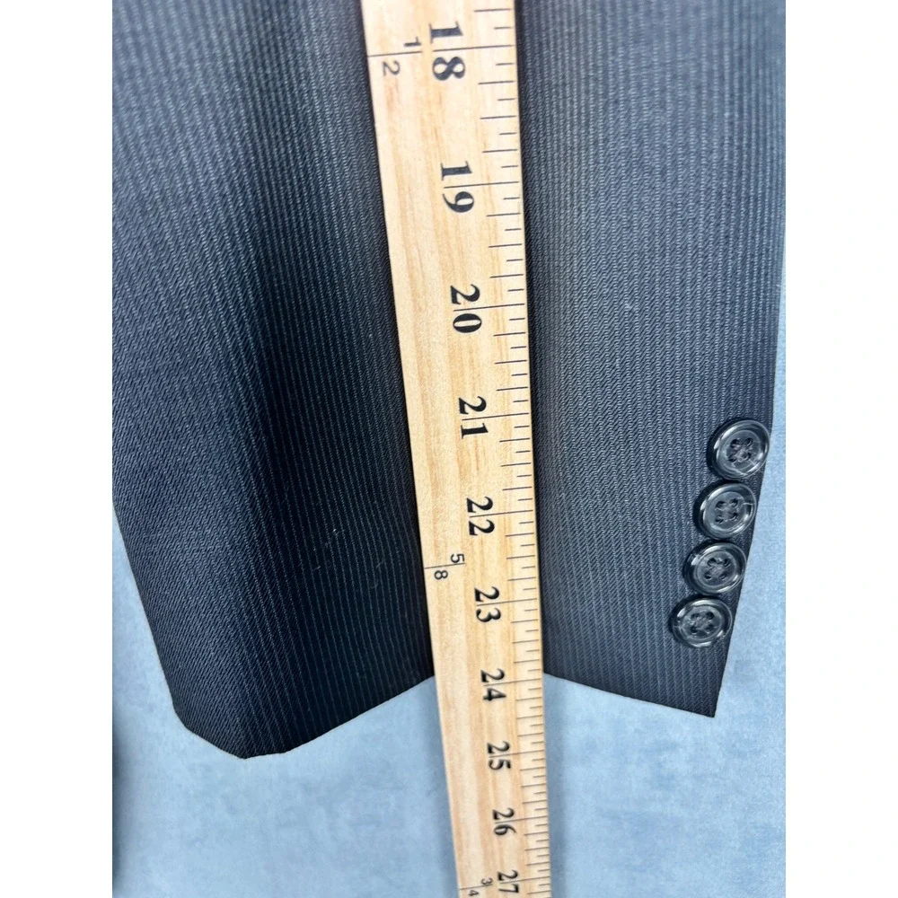 Jos. A. Bank Signature Collection Suit Jacket 46R Dark Navy Fineline Wool Blazer